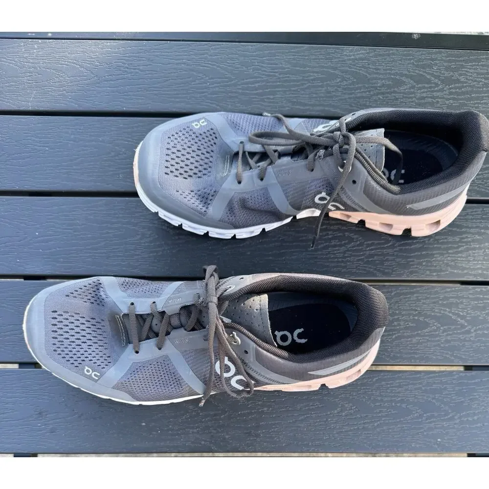 On Cloud Cloud Flow Black/Gray/White/Peach Women’s Running Shoes